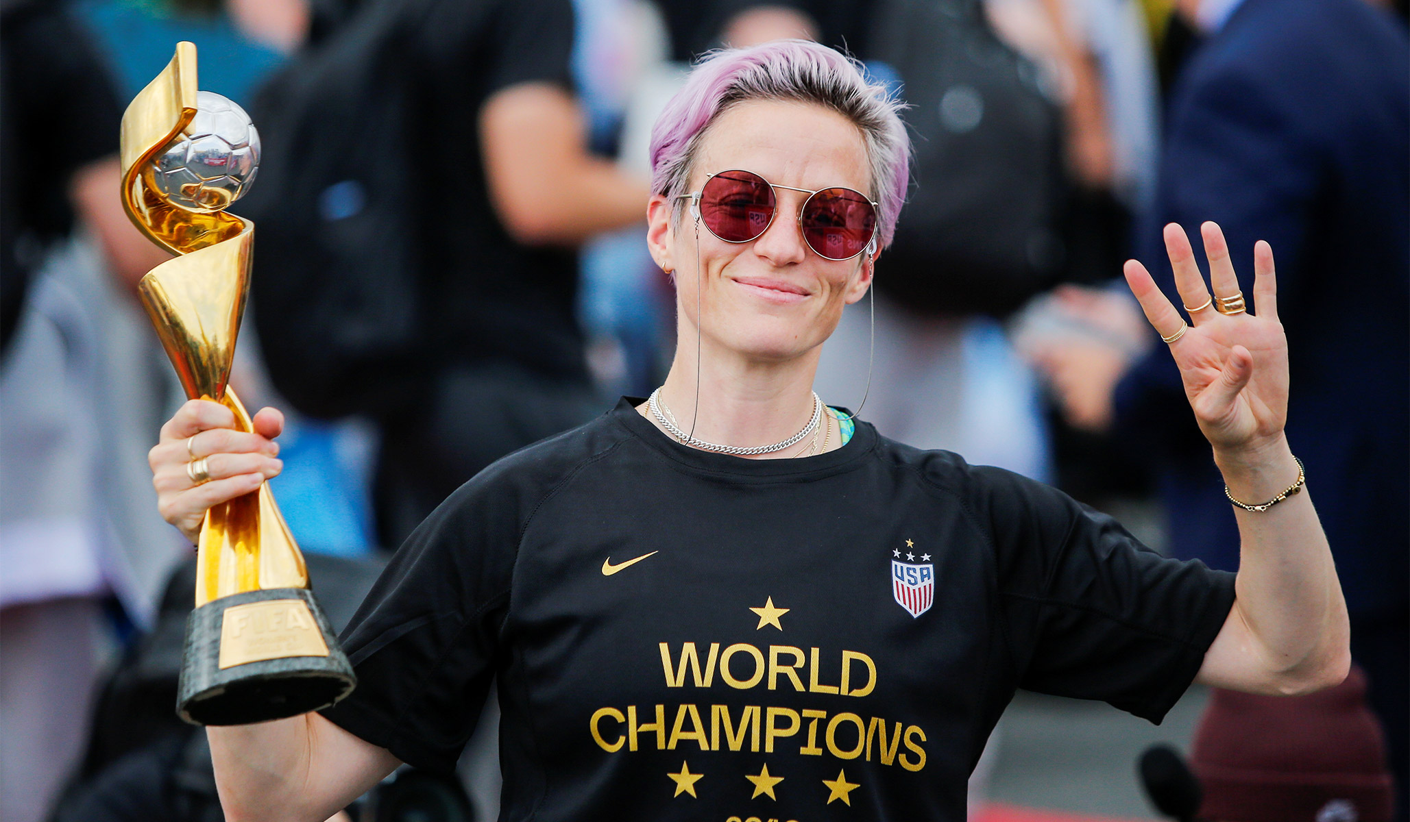 NextImg:Megan Rapinoe Backs Male Athletes Competing against Women, Slams ‘Transphobic’ Critics