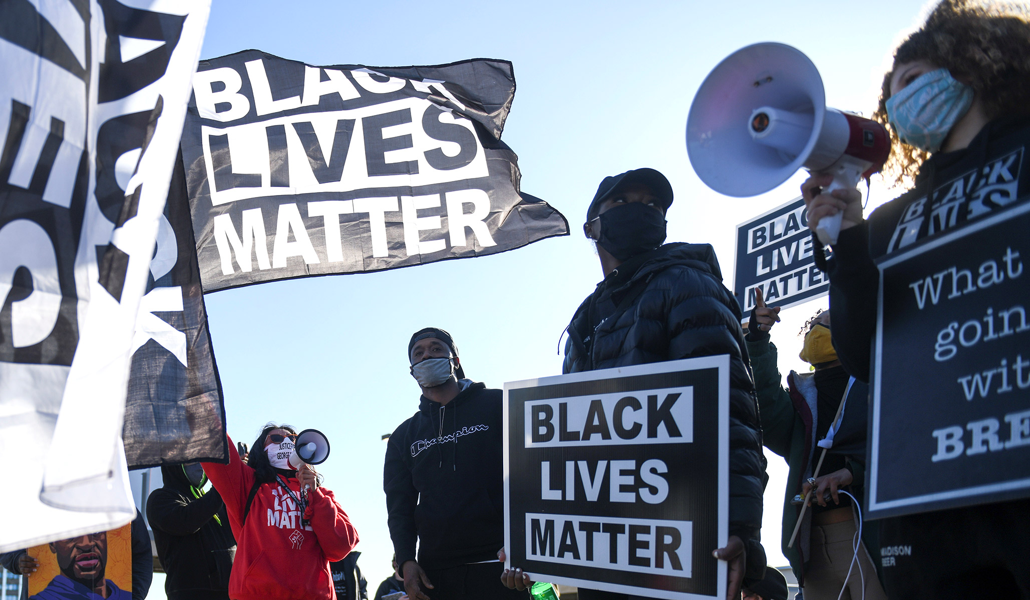 black lives matter signs