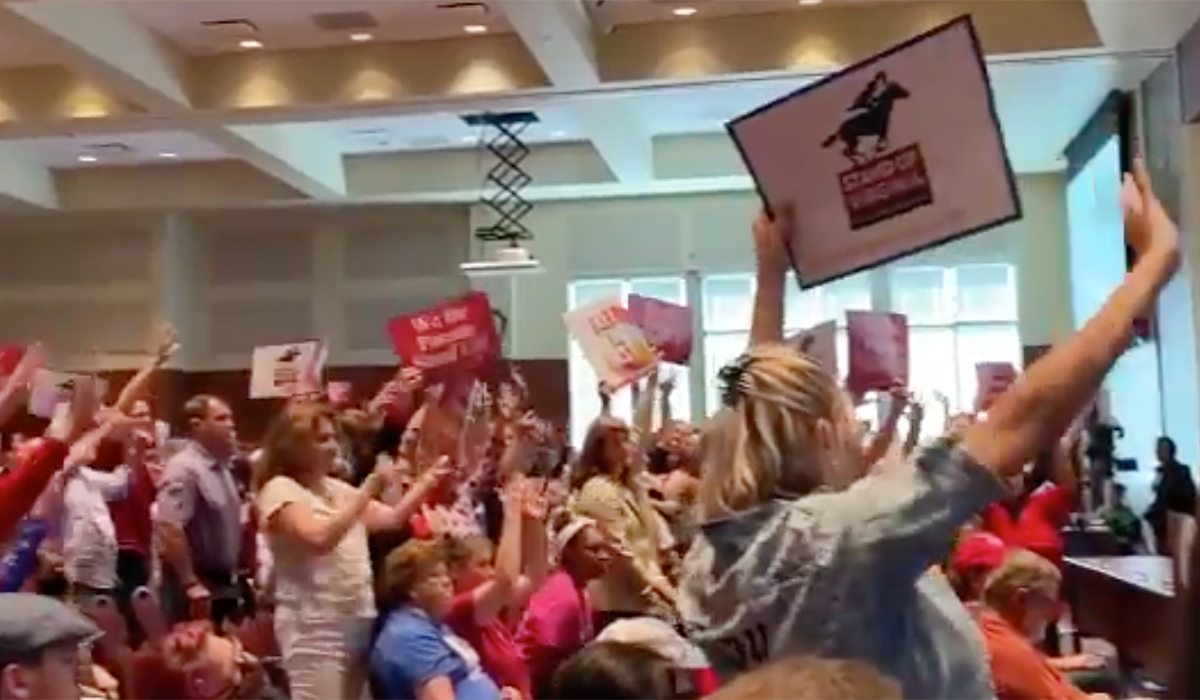 NextImg:‘Loudoun Love Warriors’ Facebook Group Threatened Violence against Parents Who Spoke at School-Board Meetings: Report