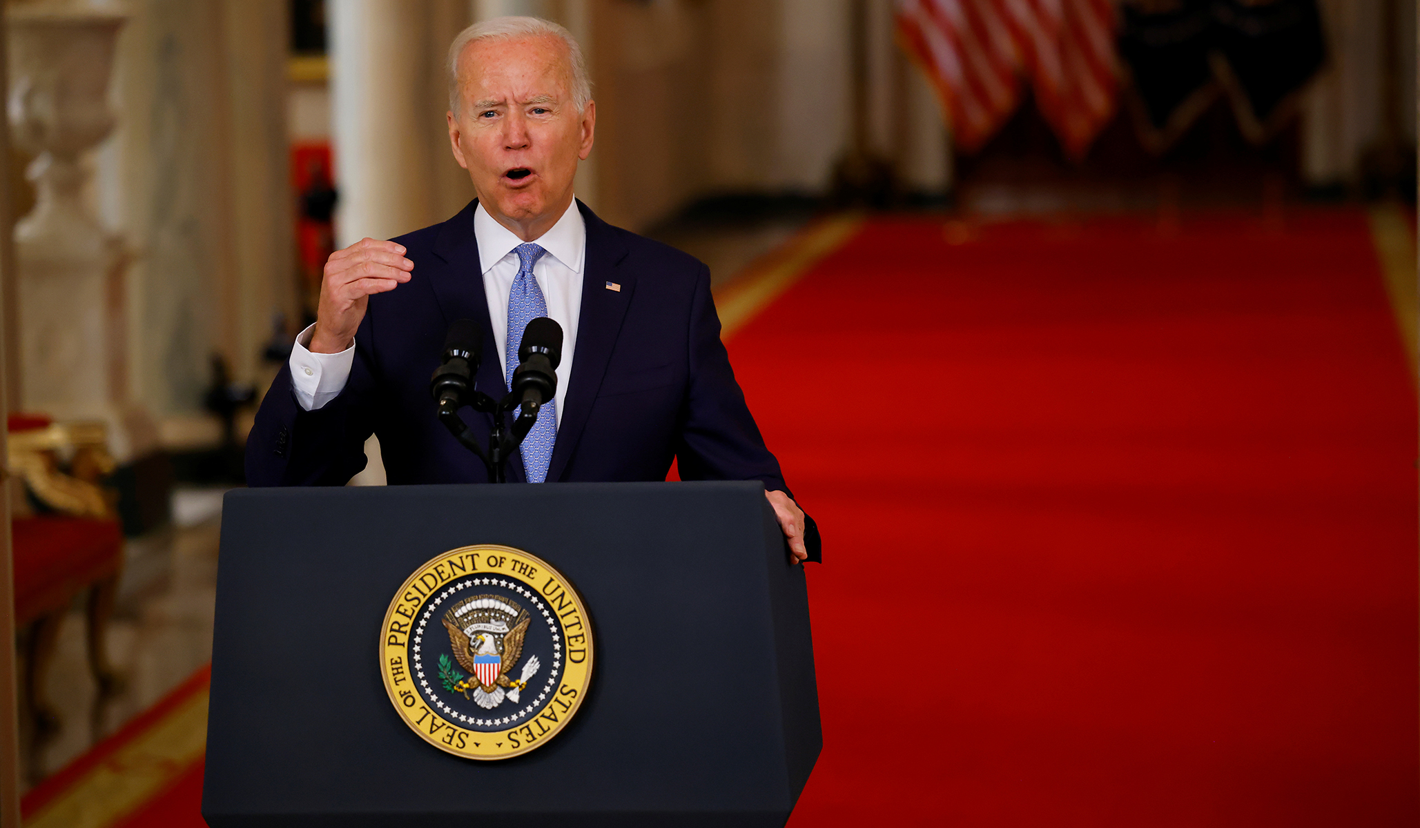 Biden Declares Victory in Defiant Speech on Chaotic Afghanistan Withdrawal: 'We Were Ready'