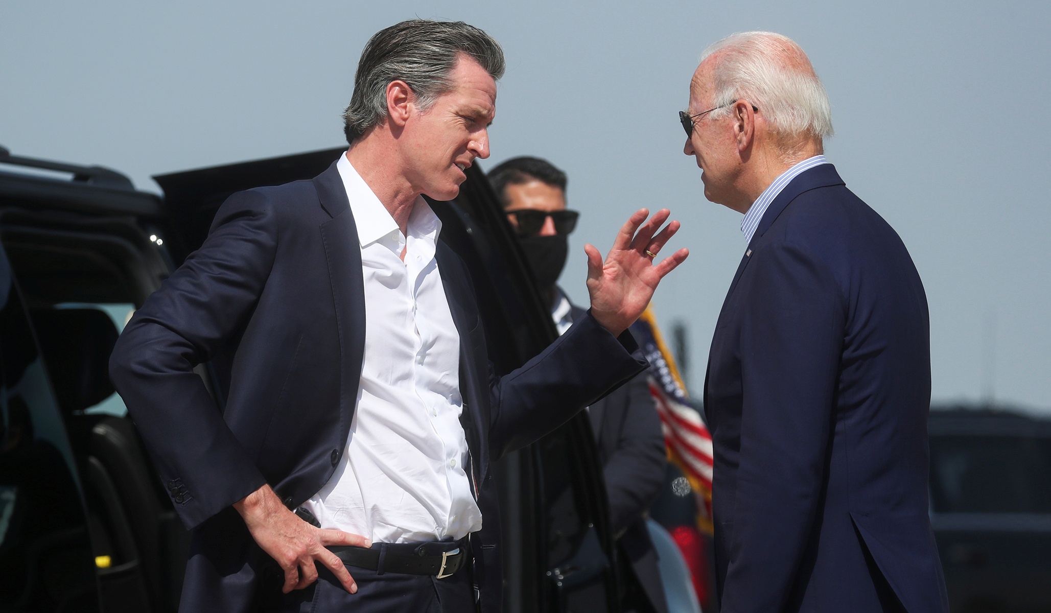 Biden Labels Larry Elder 'Clone of Donald Trump' While Stumping for Newsom
