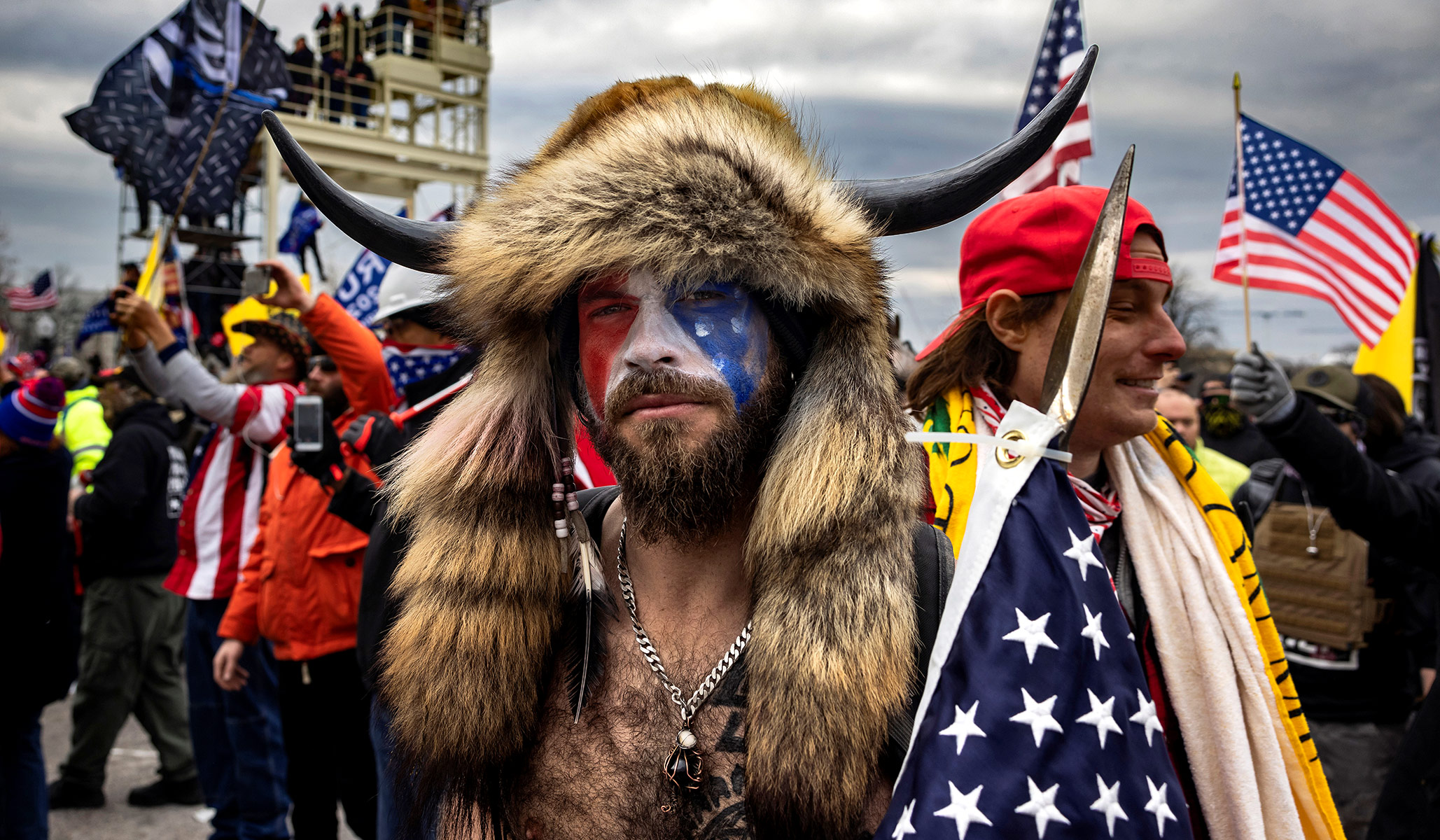 The QAnon Shaman Gets 41 Months in Prison. Good