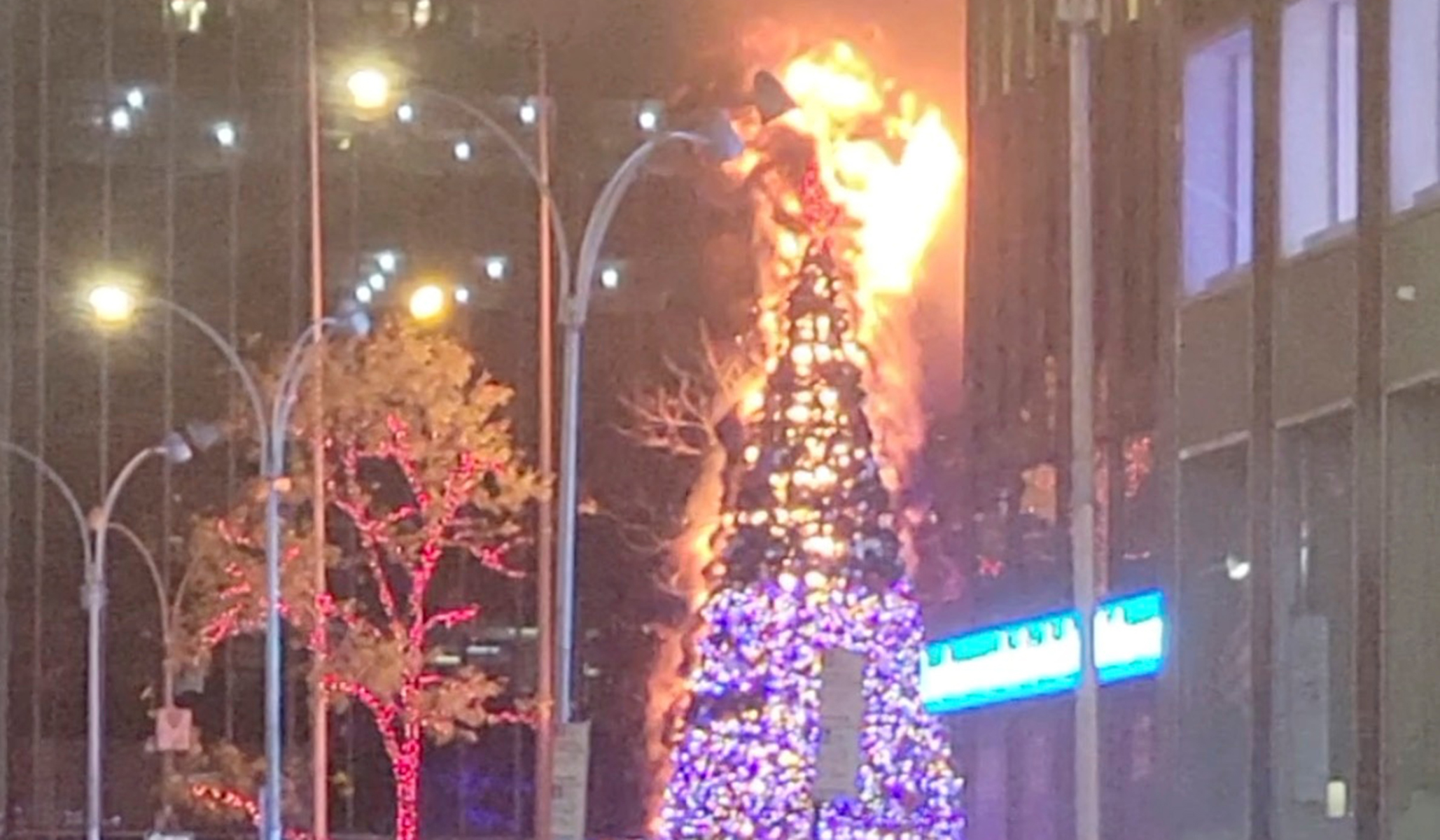 Christmas Tree Burning