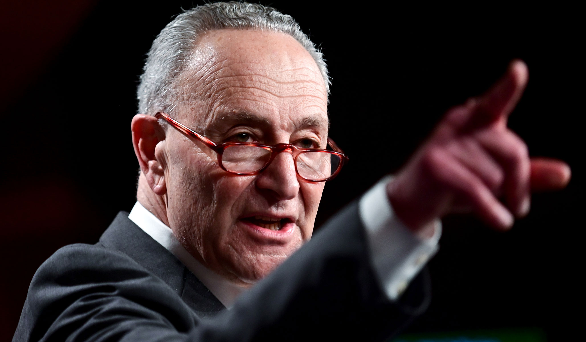 Schumer Won’t Say If He’d Oppose Primary Challenges to Sinema and Manchin