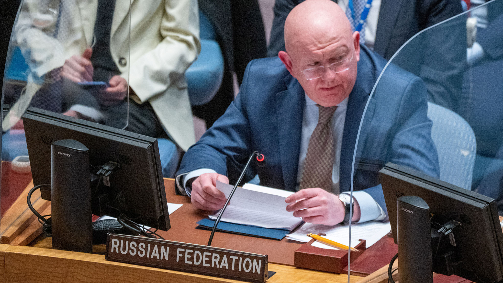 What took you so long?: U.N. General Assembly Votes to Suspend Russia from Human Rights Council Vasily-Nebenzya-