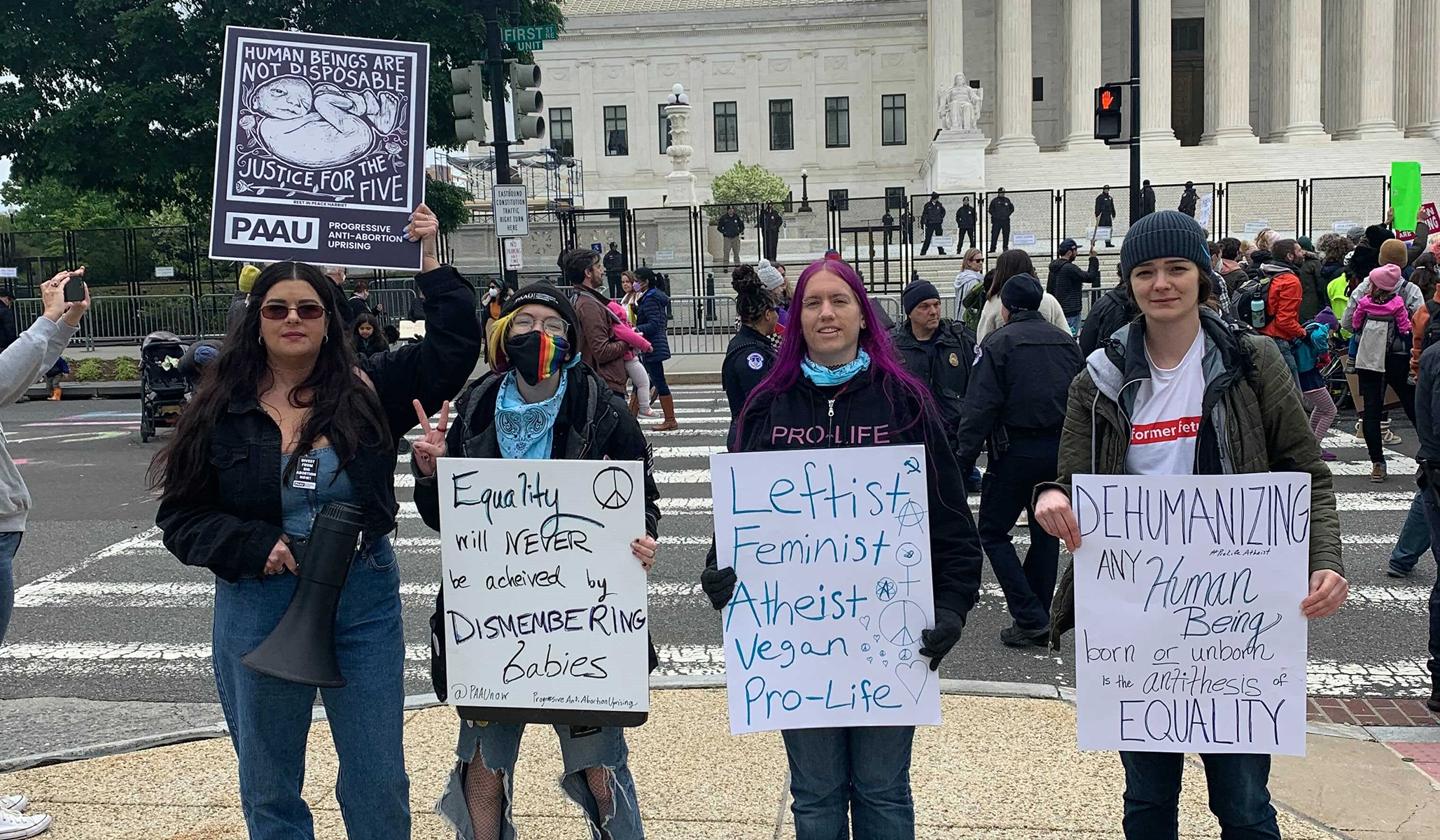 ‘Abortion Is Oppression’: Progressive Pro-Lifers Protest Outside Supreme Court ‘Abortion Is Oppression’: Progressive Pro-Lifers Protest Outside Supreme Court