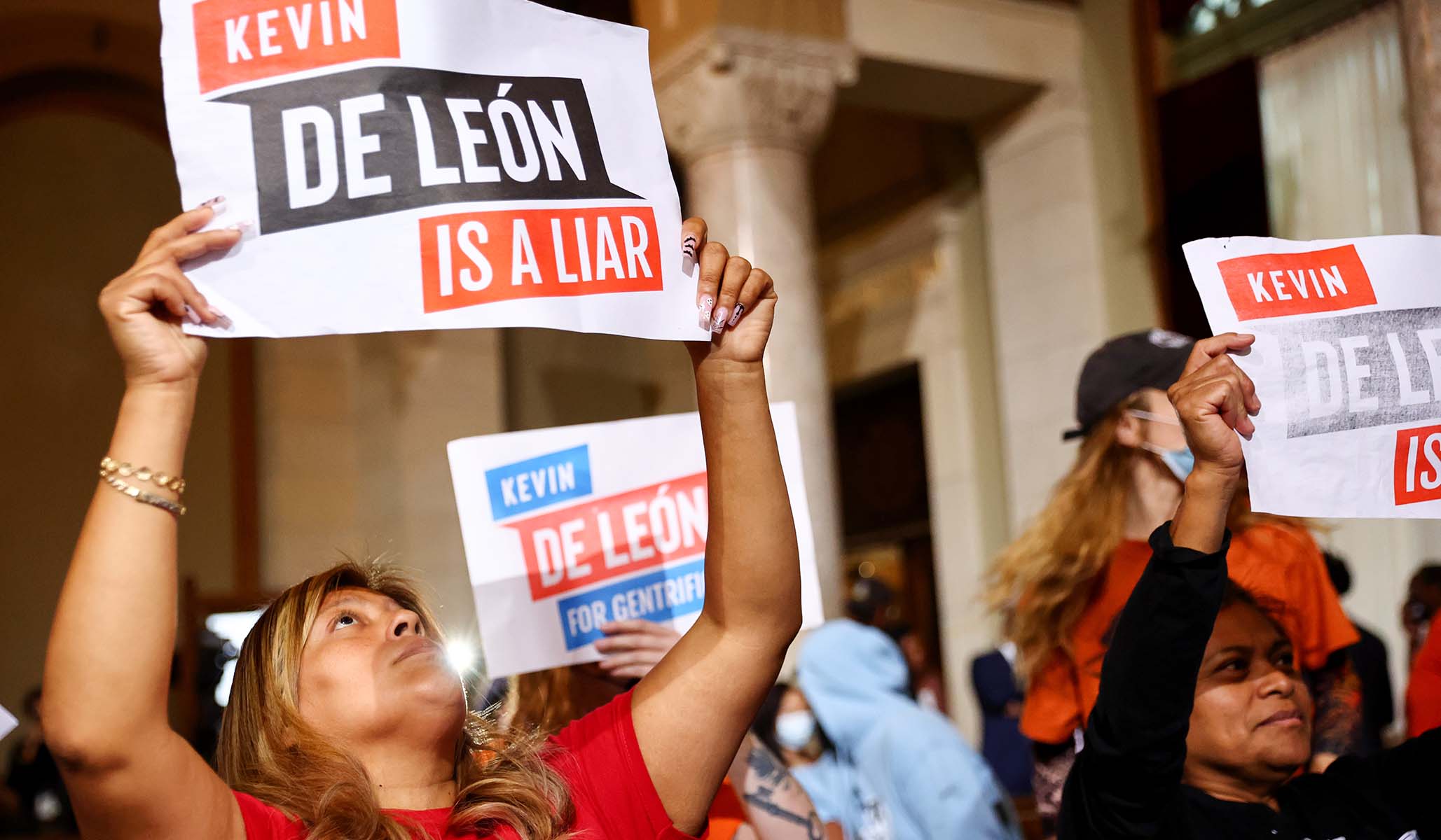 Crowd of Protesters Take Over L.A. City Council Meeting, Demand Members Resign over Racist Remarks