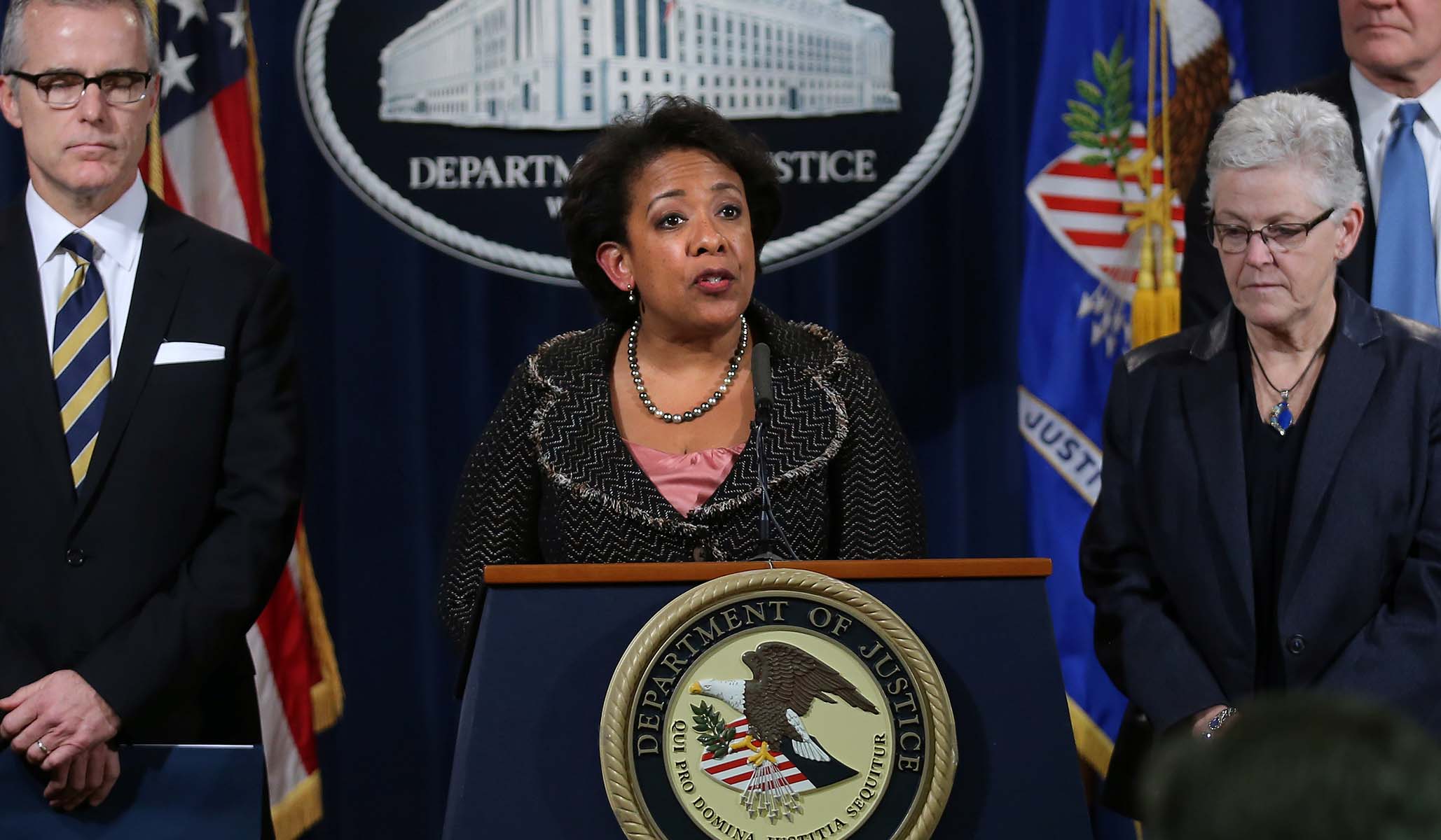 Former AG Loretta Lynch Defending Pfizer in Lawsuit over Minority-Only Fellowship Program