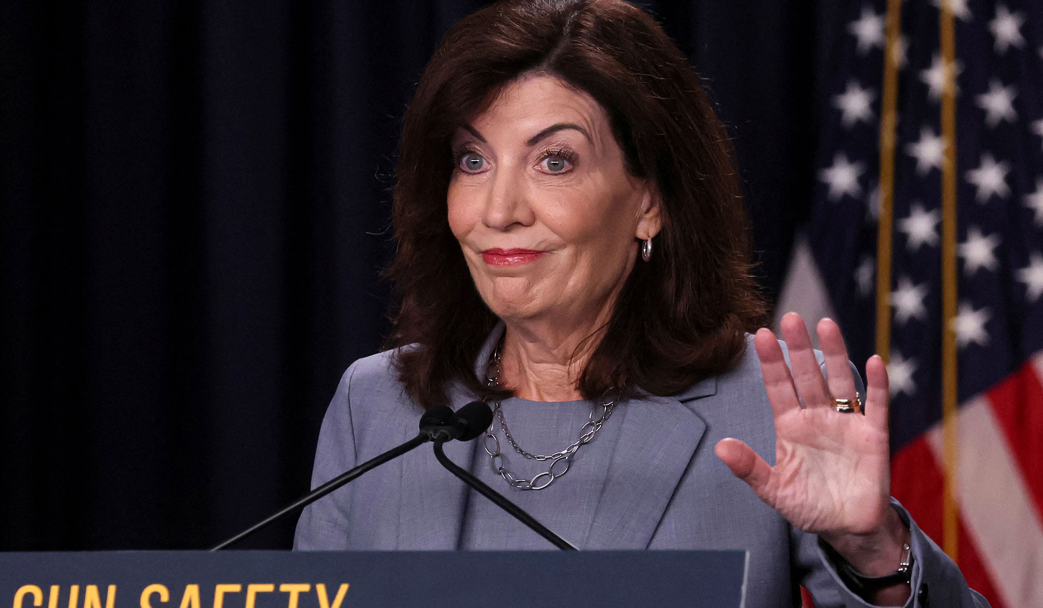 Kathy Hochul: Hey, What If We Put Migrants in College Dorms?