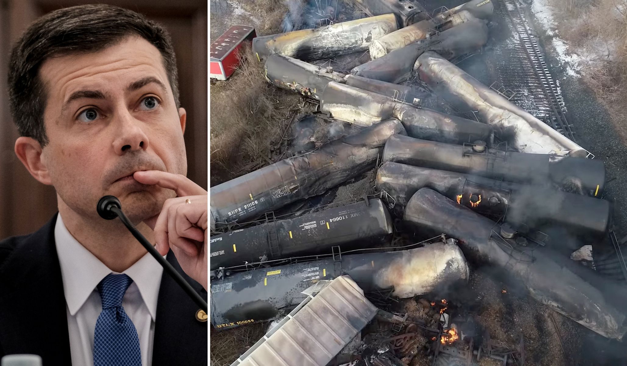 NextImg:Buttigieg Uses Ohio Train Crash to Push Progressive Priorities