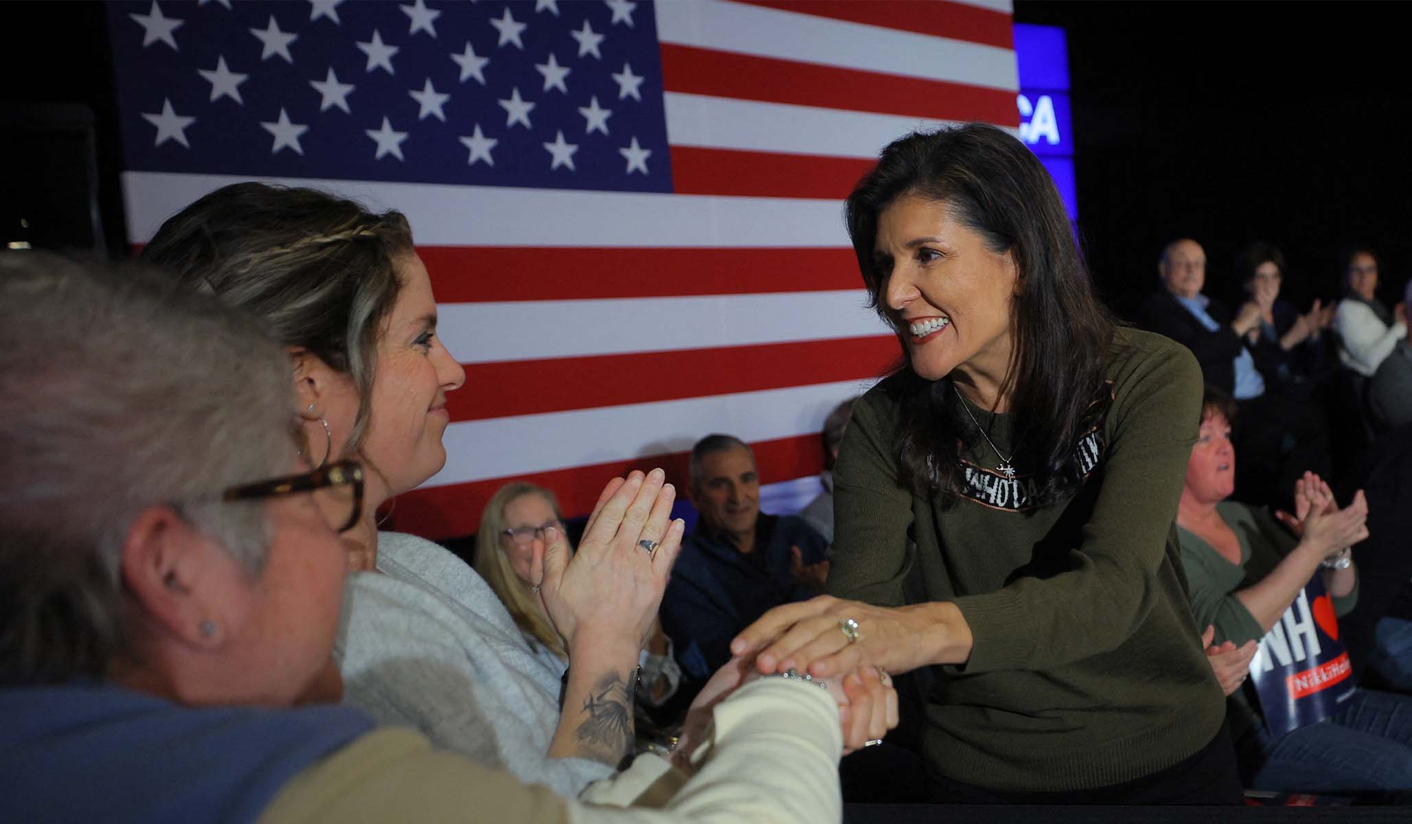 NextImg:Nikki Haley Finds Early Campaign Lane: Defending Women against Gender Ideology