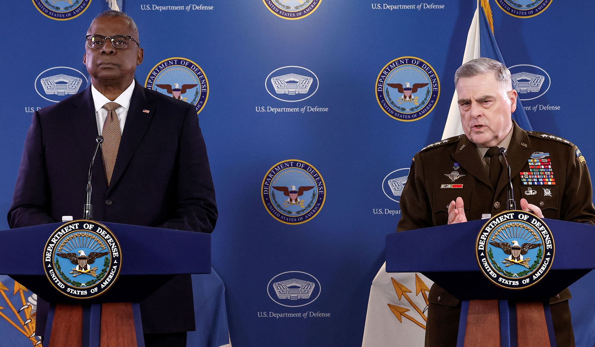NextImg:‘Incidents Happen’: Milley Won’t Call Russia’s Downing of U.S. Drone an Act of War