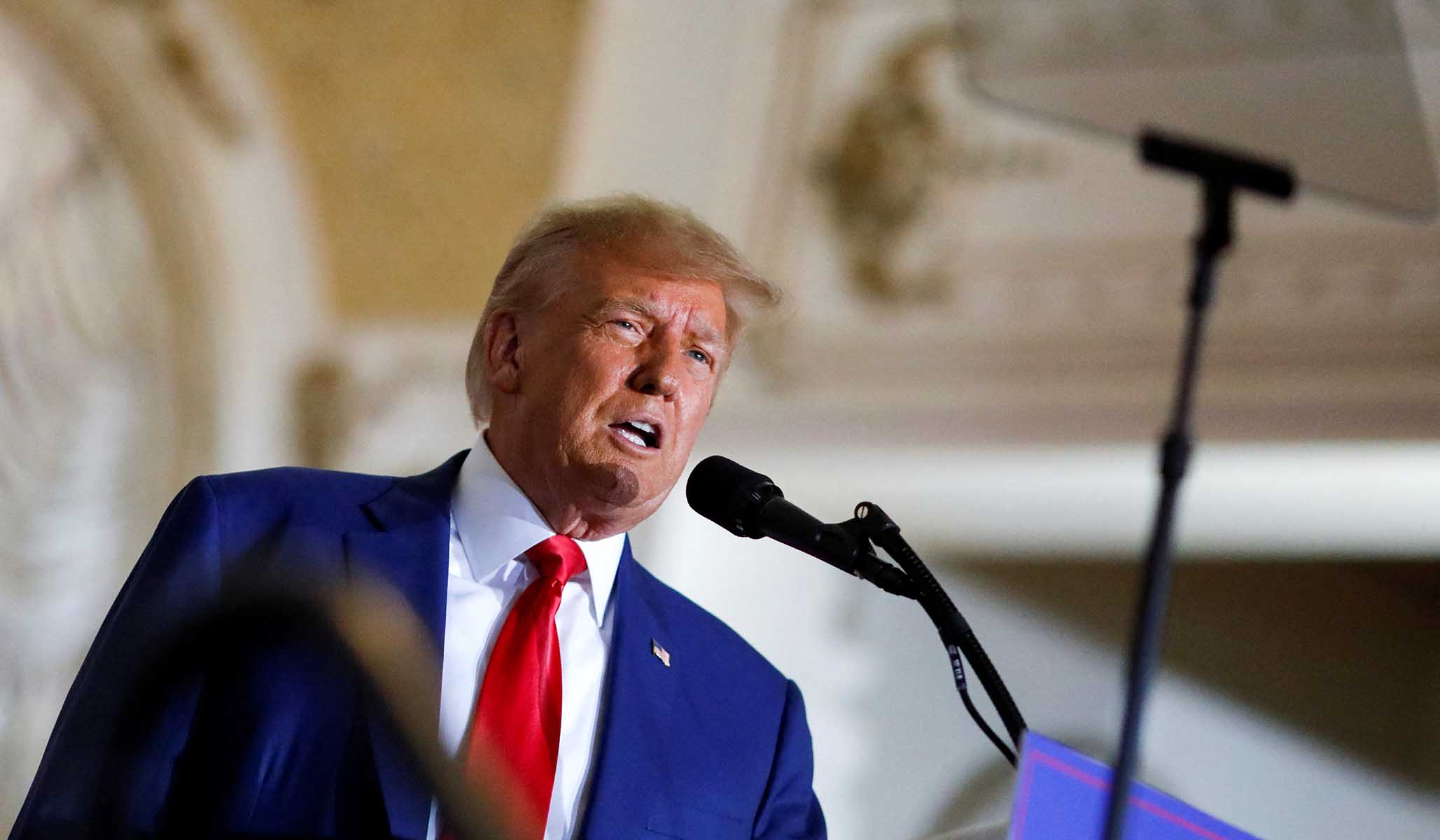 NextImg:Trump Surges ahead of DeSantis in Florida, New Poll Finds