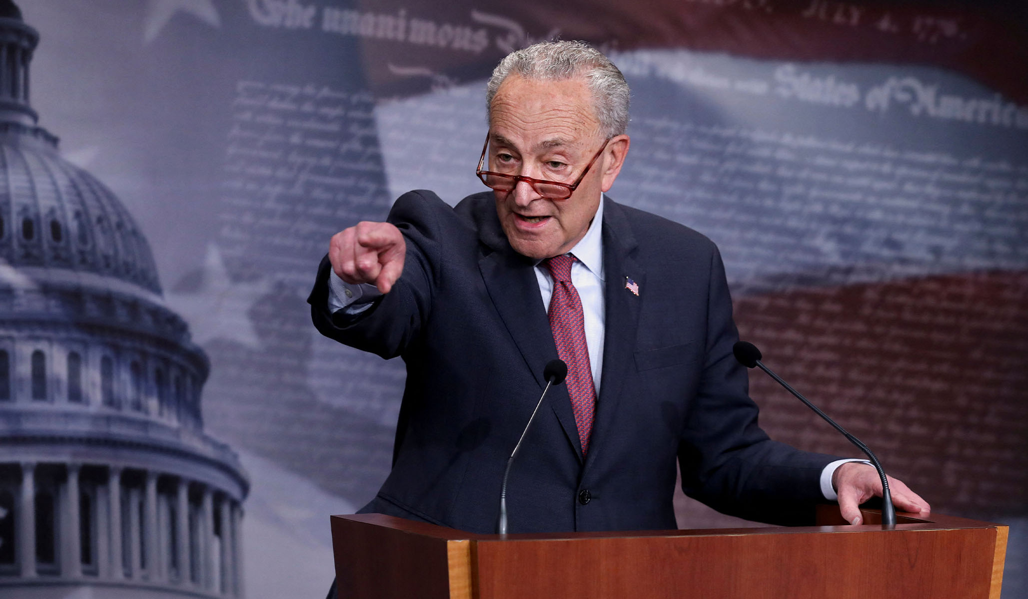 NextImg:Chuck Schumer’s Embrace of Mobs Is a Menace to Constitutional Democracy
